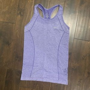 Nike Dri-Fit Racer Tank Purple Small